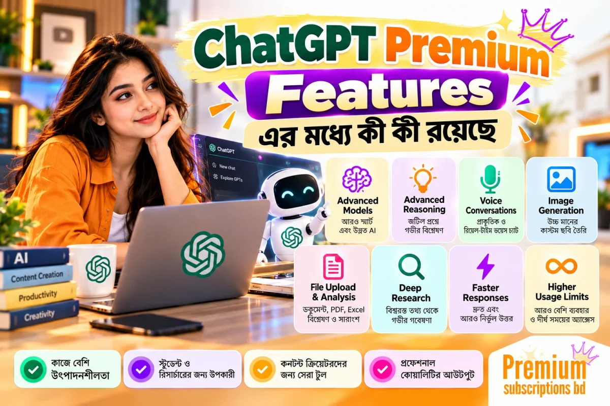 ChatGPT Premium Features এর মধ্যে কী কী রয়েছে
