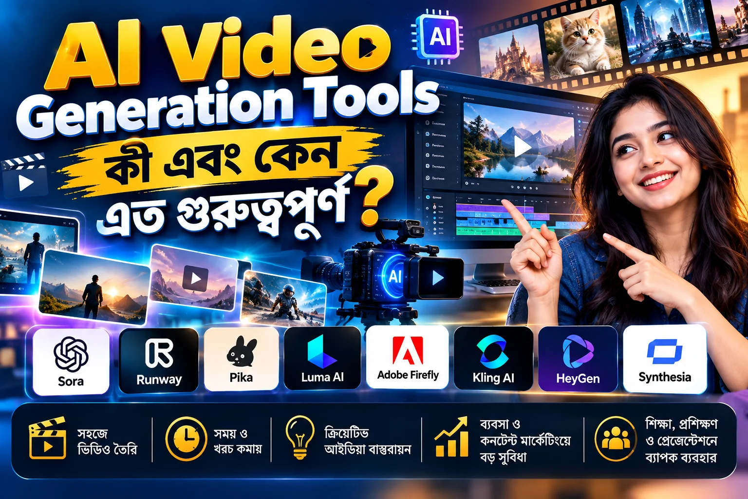 AI Video Generation Tools কী এবং কেন এত গুরুত্বপূর্ণ