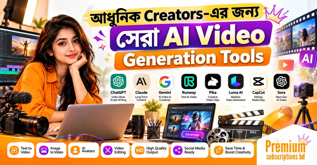 আধুনিক Creators-এর জন্য সেরা AI Video Generation Tools